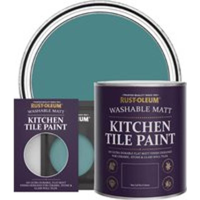 Rust-Oleum Kitchen Tile Paint, Matt Finish - PEACOCK SUIT - 10ml - Green