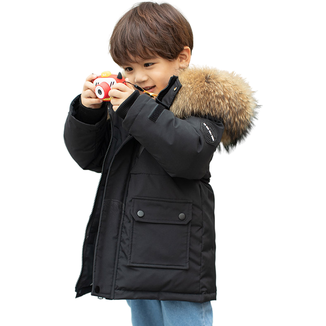 (Black, 6-7Years) Kids Boys Coats Duck down jacket Outwear Winter UK
