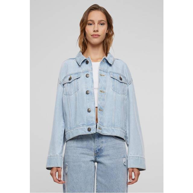 Jacket Urban Classics Ladies 80‘s Oversized Denim Jacket New Light Blue Washed M (M)