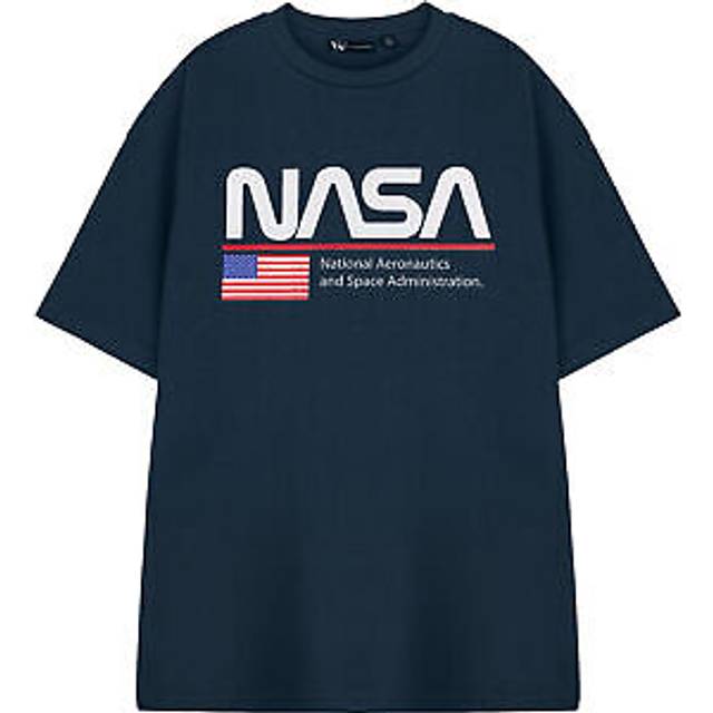 (Large) NASA Short Sleeved T-Shirt (Unisex Blue)