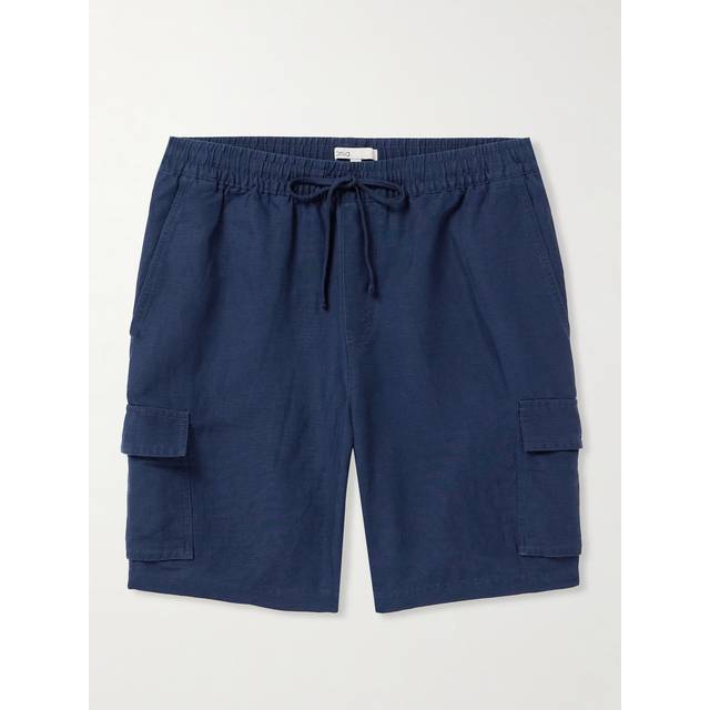 Onia - Air Straight-Leg Linen and Lyocell-Blend Drawstring Cargo Shorts - Men - Blue - S