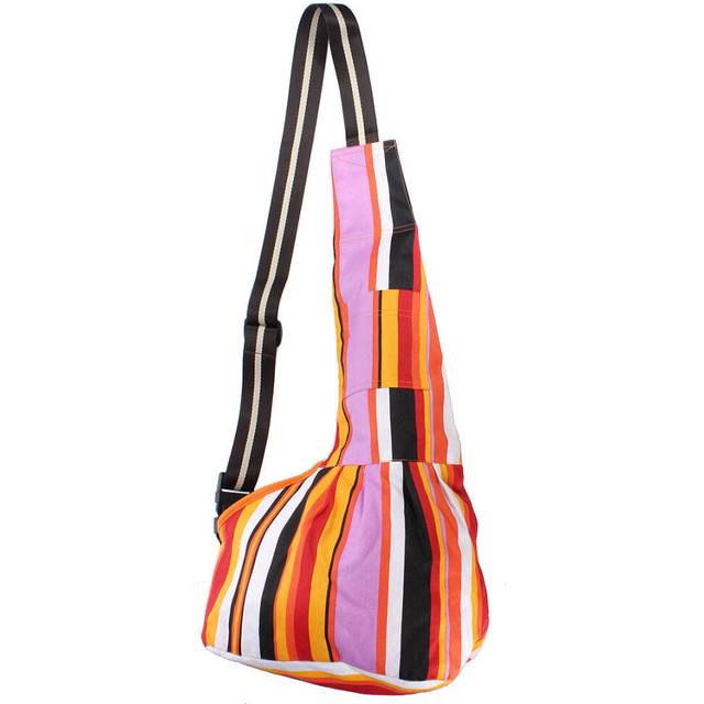 (S) Colored Durable Oxford Cloth Sling Single Shoulder Pet Carrier Bag