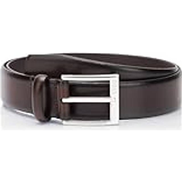 Hugo Boss Men's Branded Buckle Belt - Brown - Size: 34 inch