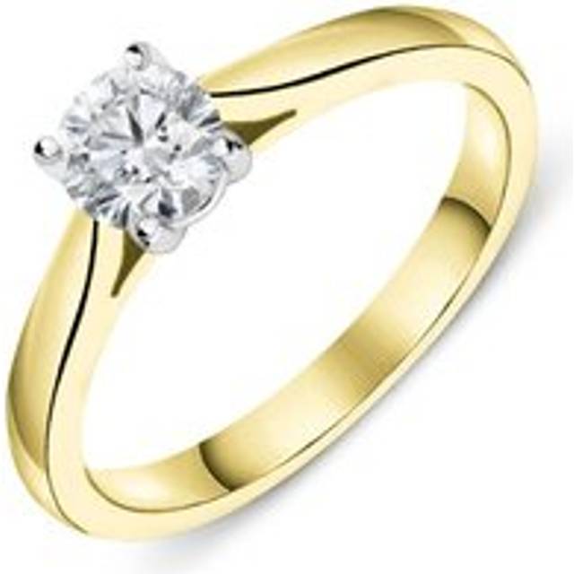 18ct Yellow Gold 0.50ct Diamond Brilliant Cut Solitaire Ring - Option1 Value Yellow Gold