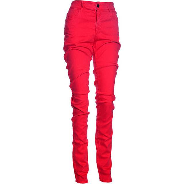 (W32) ARMANI JEANS 6X5J18 Womens Jeans Slim Fit Lyocell Casual Stretch Red Denim Pants