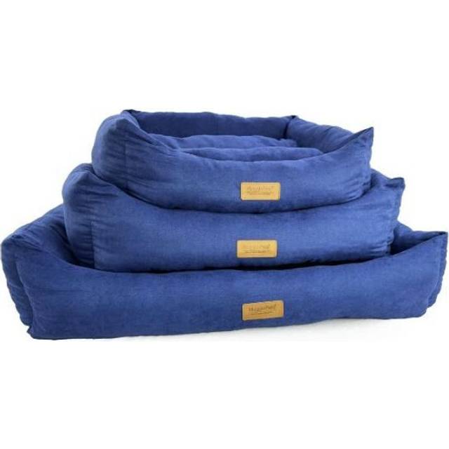 HugglePets Luxury Dog Lounger Large Navy, Blue