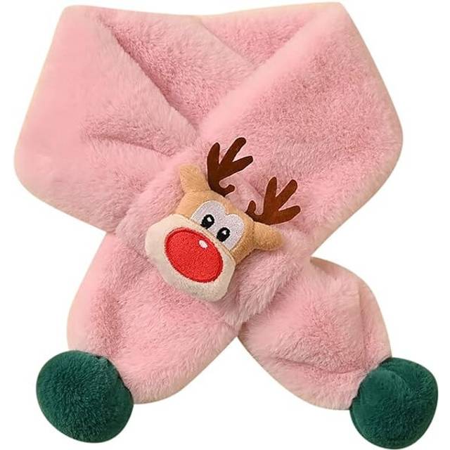Winter Scarfs for Women Christmas Cute Warm Baby Winter Thick Wool Cartoon Fall Scarves Cashmere Hair Square Scarf Wrap