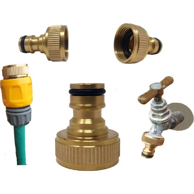 "Brass Garden Hose Screw on 3/4"" Tap Connector"