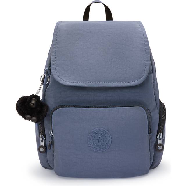 Kipling Backpack City Zip S Blue Lover Small Woman 56% Recycled Polyamide, 44% Polyamide