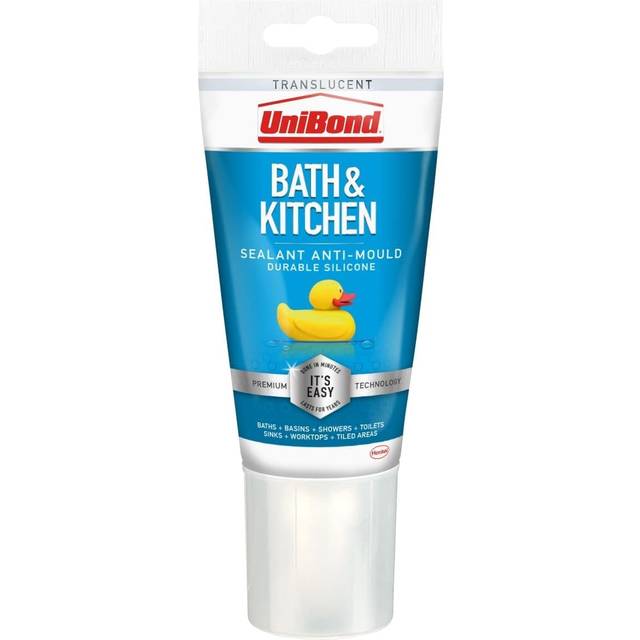 UniBond Easy Sealing Kitchen & Bathroom Translucent Sealant - 147g - Clear