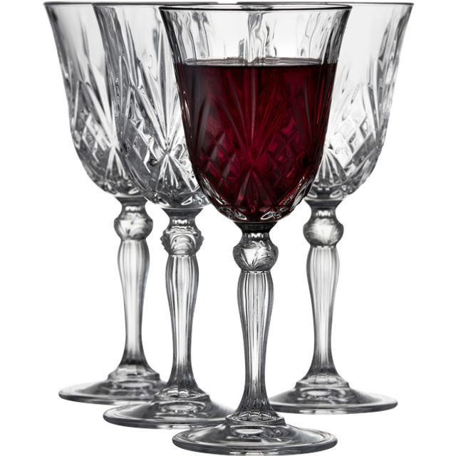 Lyngby Glas Melodia Rødvinsglas 27cl 4stk