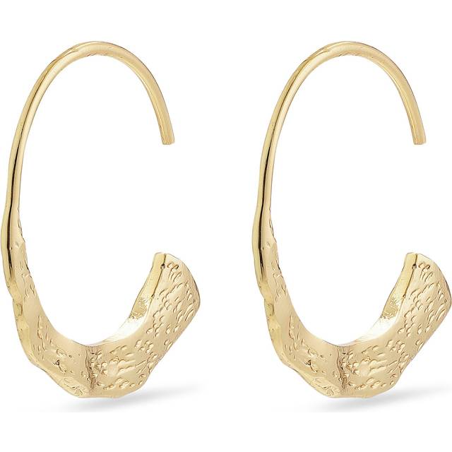 PILGRIM Valkyria Recycled Hoop Earrings |Guld |One Size