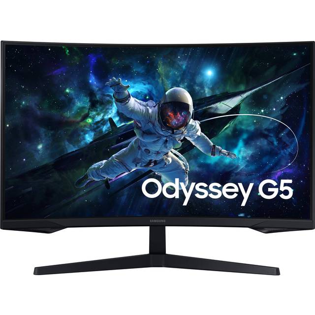 Samsung Odyssey G5 S32CG552EU - G55C Series - LED-skærm - gaming - kurvet - 32 - 2560 x 1440 QHD @ 165 Hz - VA - 300 cd/m² - 2500:1 - HDR10 - 1 ms -