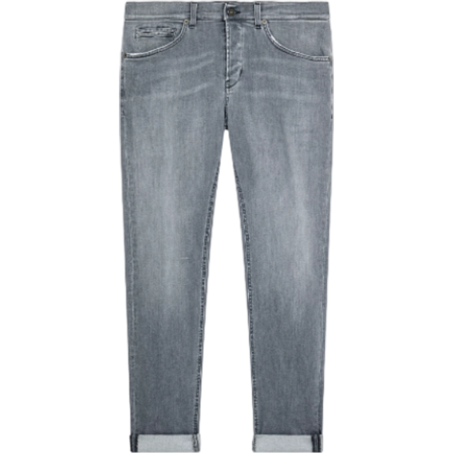 Dondup, Jeans , Herr, W30, Italienska Skinny-Jeans med knappgylf och fem fickor