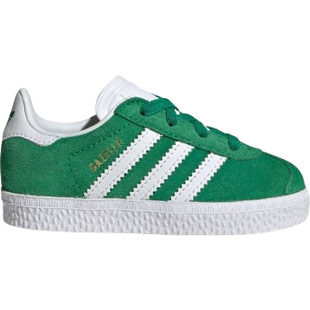 adidas Originals Gazelle CF EL I Stl. 19 - Sneakers Från Magasin - Green/ftwwht/gold (19)