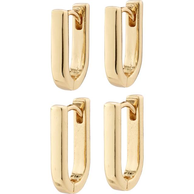 Pilgrim STAY earrings 2-in-1 set gold-plated, One Colour, Women
