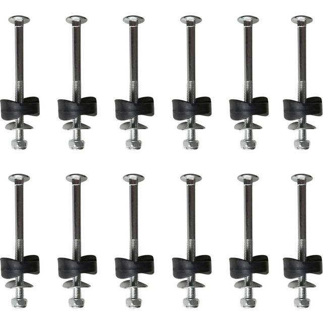 Trampoline Screws Kits, 12Pcs Galvanized Steel Fixing Accessories for Assembly Replacement