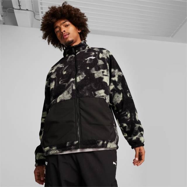 Puma Mens F1 Statet Reversible Puffer Jacket - Black - Size X-Large