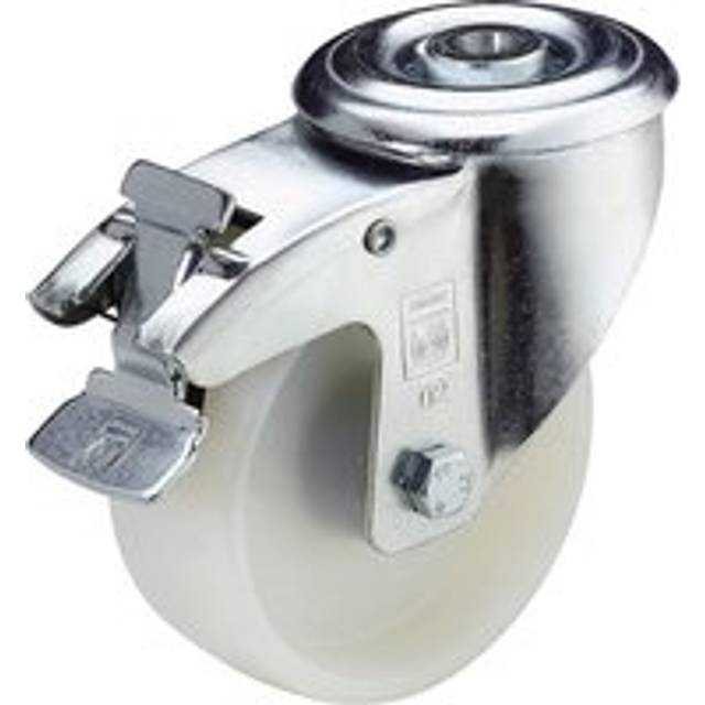 Wicke wheel Ø x width 80 x 35 mm, wheel Ø x width 80 x 35 mm, swivel castor with double stop