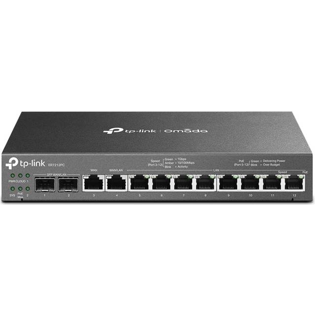 TP-Link ER7212PC Omada Gigabit VPN Router with PoE+ Ports and Controller Ability