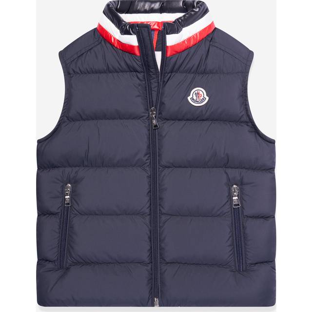 Moncler, Vests, male, Blue, 4 Y, Down Padded Merab Gilet