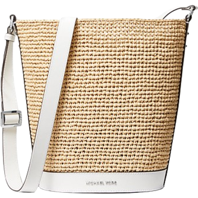 Michael Kors Townsend Bucket Crossbody Bag - White (Size W: 30.5cm, H: 26.5cm, D: 15.5cm)