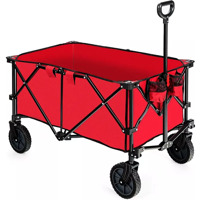 Folding Outdoor Utility Wagon Utility Cart Multi-functional Cart