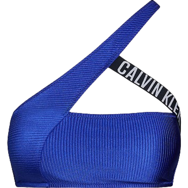 Calvin Klein Dam One Shoulder Bralette-Rp, Midnight Lagoon, 3XL, Midnatt lagun, 3XL