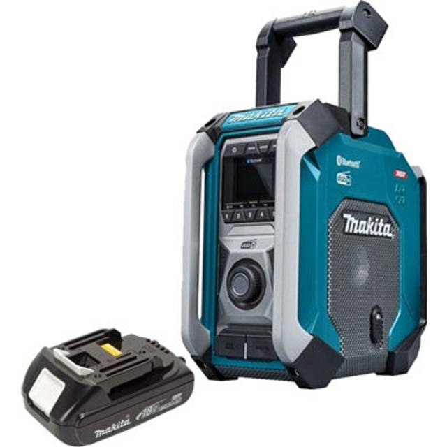 Makita MR007GZ Digital Site Radio DAB + Bluetooth USB Charger 18V +1.5AH Battery