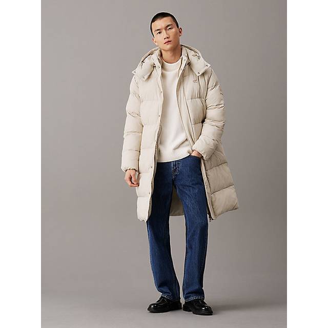Crinkle Nylon Hooded Puffer Coat