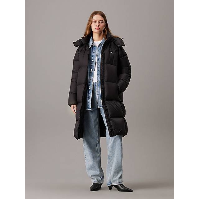 Jacket Calvin Klein Jeans Down Long Puffer Jacket Black S (S)