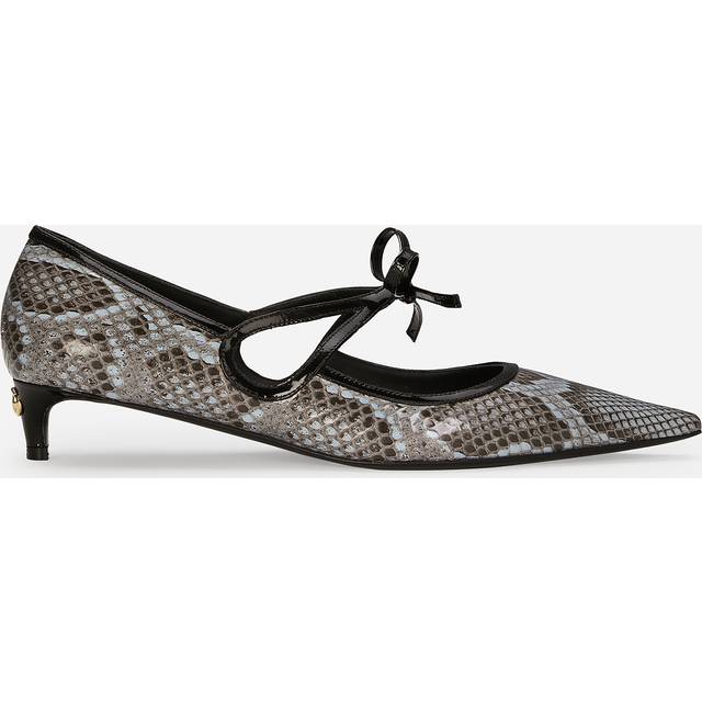 Dolce & Gabbana Python Skin Pumps - Woman Pumps And Slingback Light Blue 38
