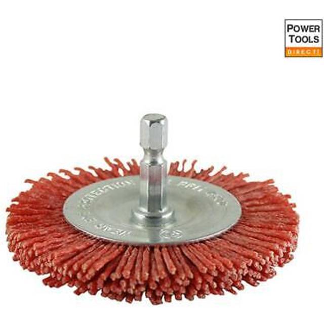 Timco drill nylon wheel brush 100mm blister pack 1