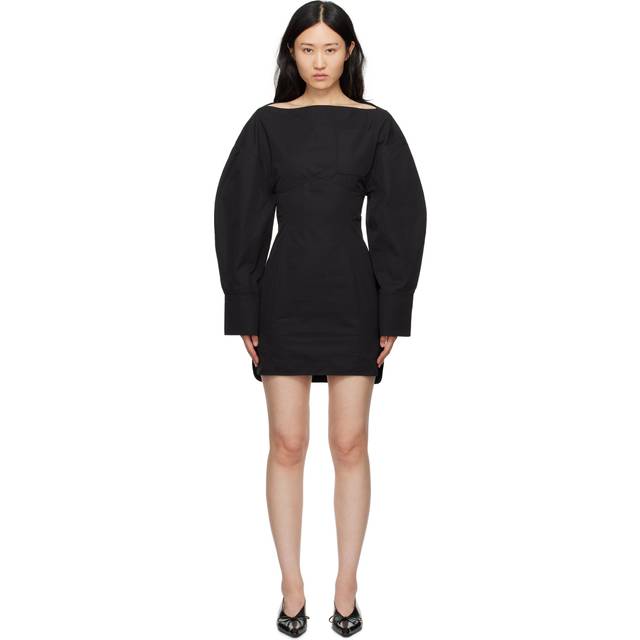 JACQUEMUS Black La Casa 'The Casaco shirt dress' Minidress - 990 Black - FR 36