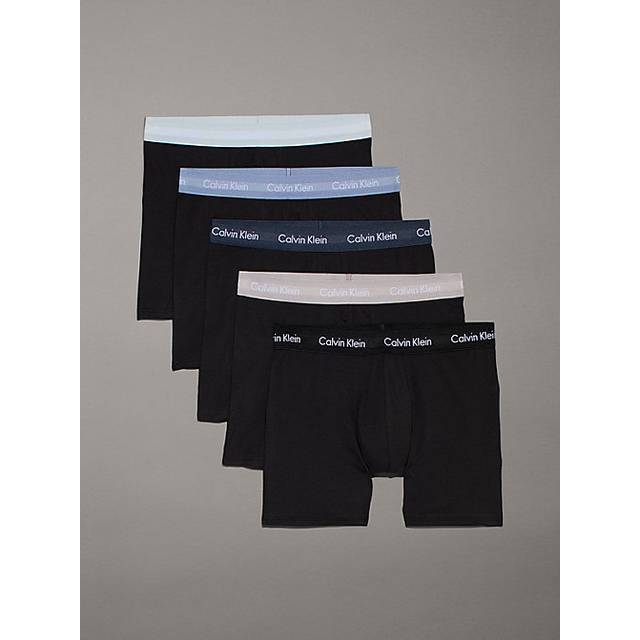 Calvin Klein 5 Pack Cotton Stretch Boxer Short - Black - Size S
