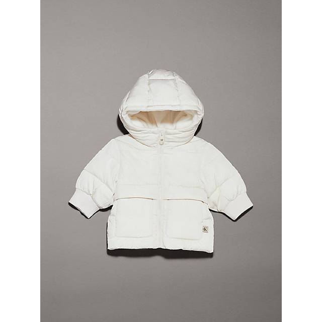 Calvin Klein, Winterjackets, unisex, White, 2 Y, Padded Nylon Puffer Jacket