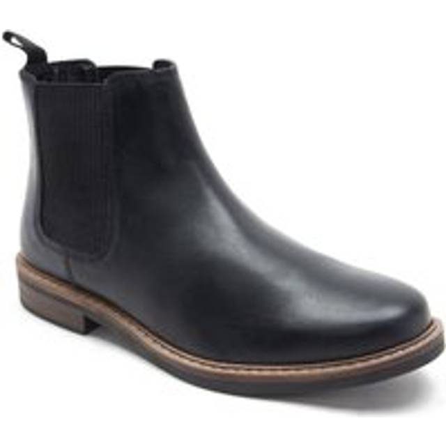 'Bamford' Formal Chelsea Leather Mens Boots - Black - 12