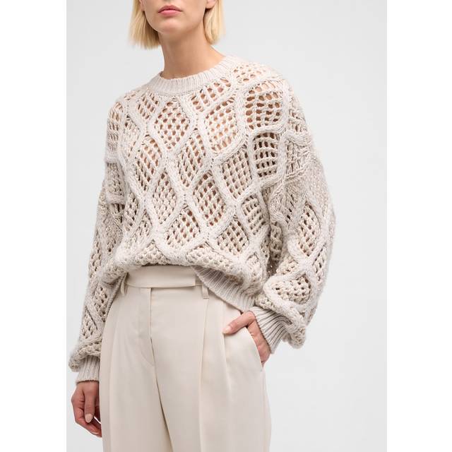 Sweater BRUNELLO CUCINELLI Woman color Pearl - M