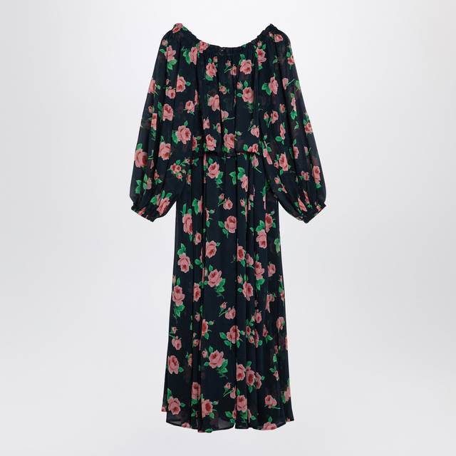 Roses Print Maxi Dress