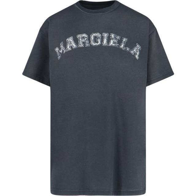 Maison Margiela, T-Shirts, female, Black, M, T-shirt with Contrasting Print