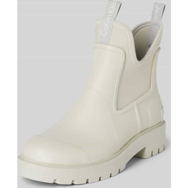 Calvin Klein jeans dam MID Rainboot Chelsea YW0YW01034 stövlar, grå (ostronsvamp), 3,5 UK, Grå ostronsvamp, 36.5 EU