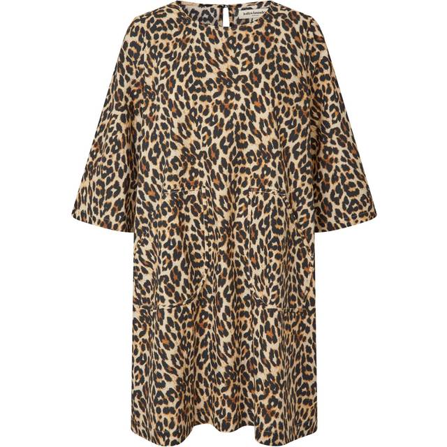 Lollys Laundry Carlall Short Dress SS Dam Korta Klänningar Stl. M - Från Magasin - Leopard Print (M)