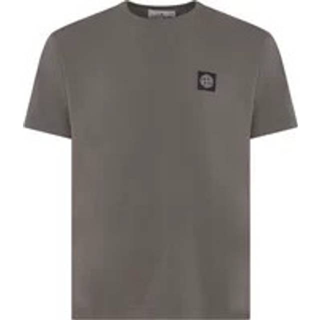 Stone Island Box Logo T-shirt In Walnut