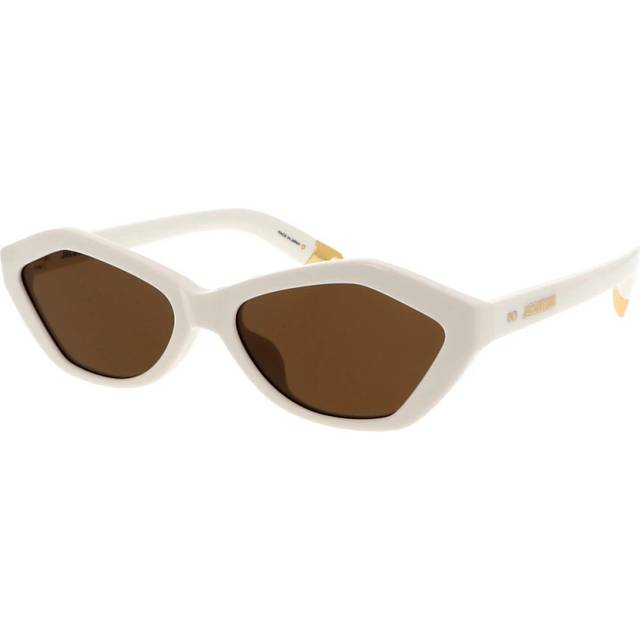 Jacquemus Men&#39;s The Bambino Sunglasses in White | Size 56 | JAC42 (56)