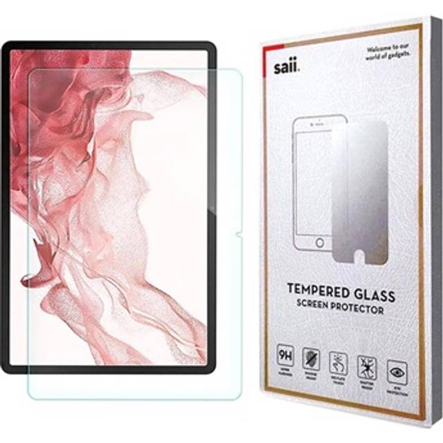 Saii 3D Premium Samsung Galaxy Tab S7+/S8+ Härdat Glas Skärmskydd - 9H - 2 St.
