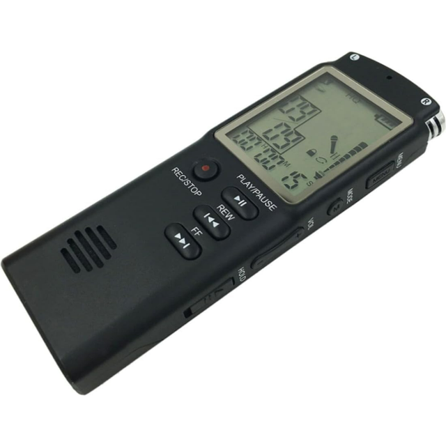 Chronus Digital Mini Small Tape Recorders Small Recording Devices Grabadora De Voz Recording Pen T60 Mp3 Player(Black)