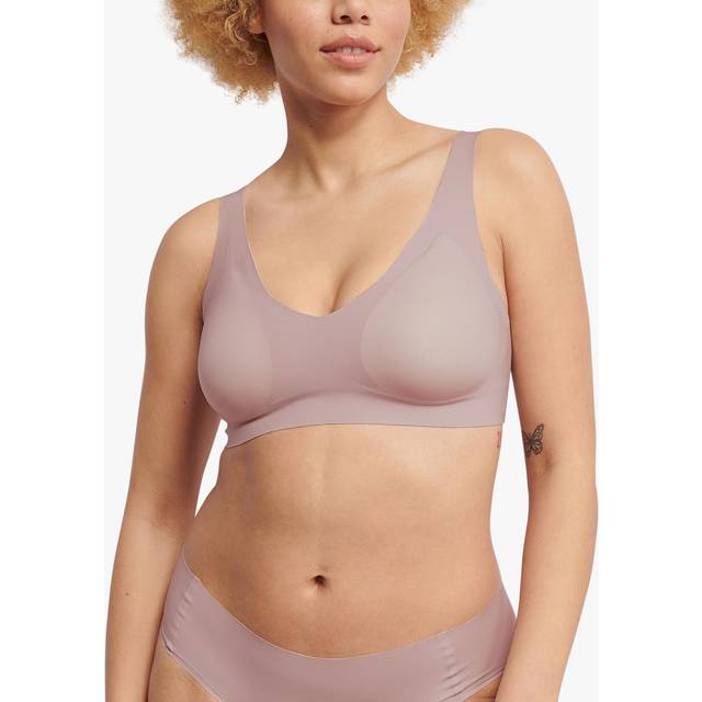 Sloggi Womens ZERO Feel 2.0 Bralette - Purple Polyamide - Size Medium