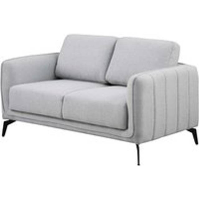More4homes Oslo Modern Scandi Style Fabric Living Room 2 Seater Sofa Light Grey, Grey