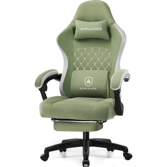 Racing Game Chair - Green (149.5cm H X 72cm W X 55cm D)