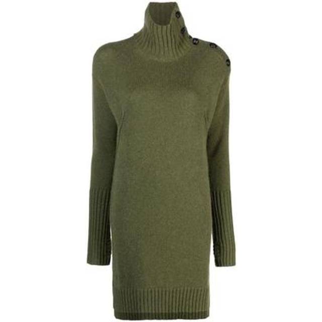 Zadig&voltaire Womens Dark Olive Almira Cashmere Knitted Mini Dress S - DARK OLIVE